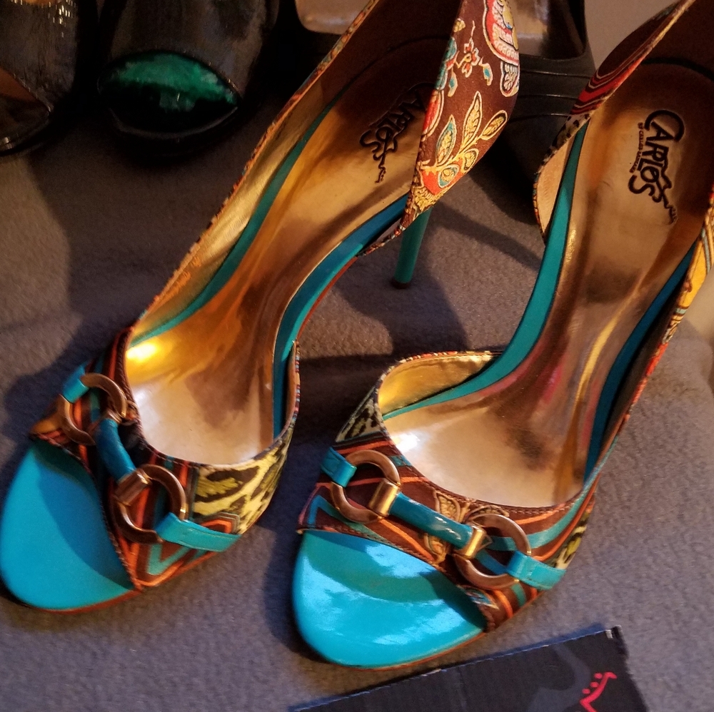 Carlos Santana 9m Turquoise LEATHER & fabric